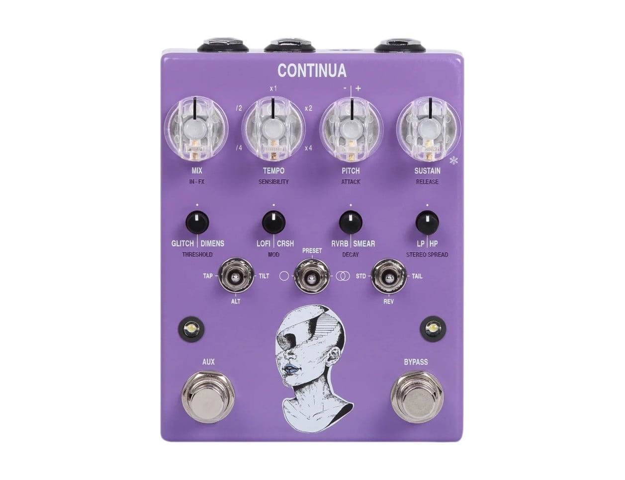 AC Noises CONTINUA Stereo Dynamic Sampler + Multi-Effect Pedal - B2B Music Store