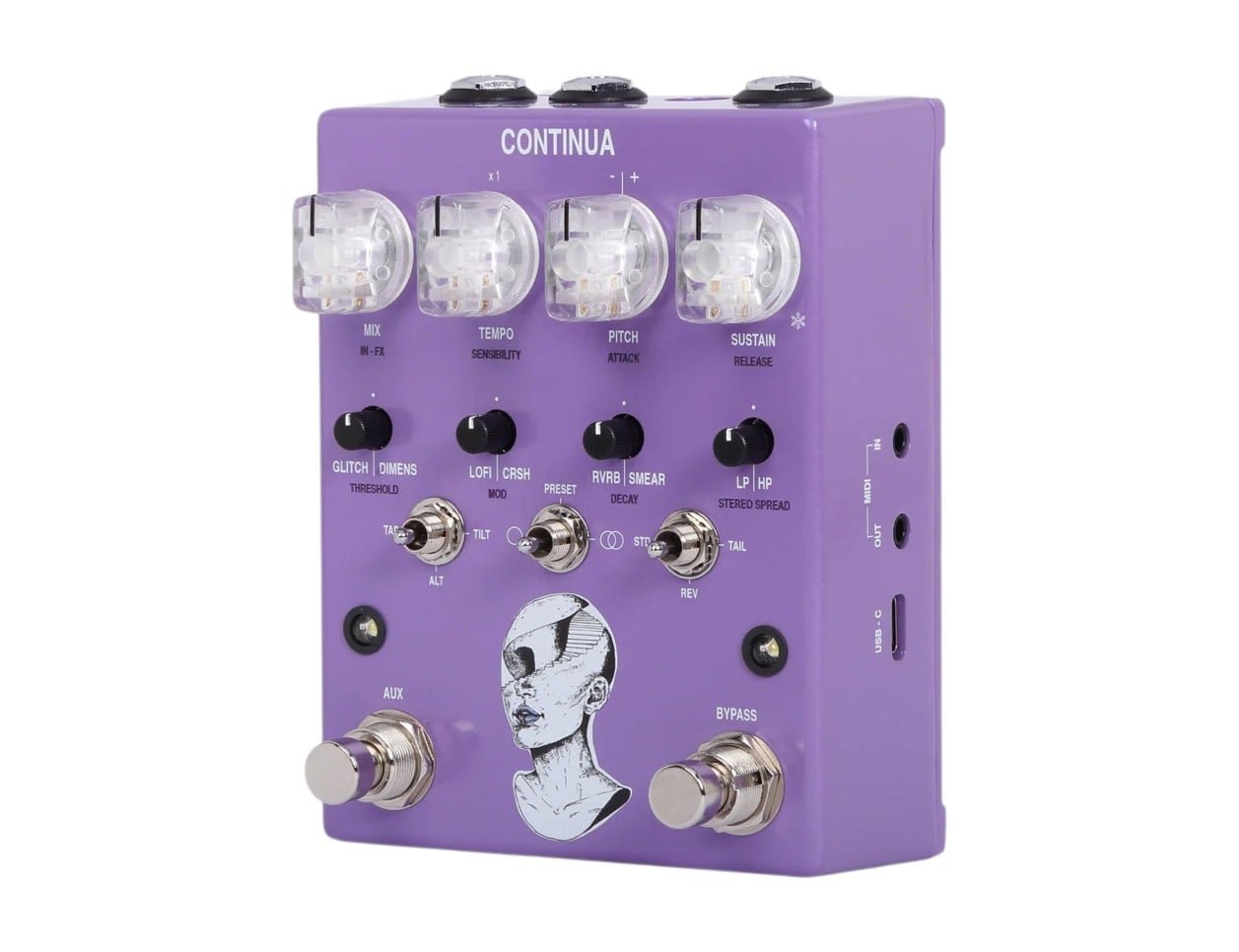 AC Noises CONTINUA Stereo Dynamic Sampler + Multi-Effect Pedal - B2B Music Store