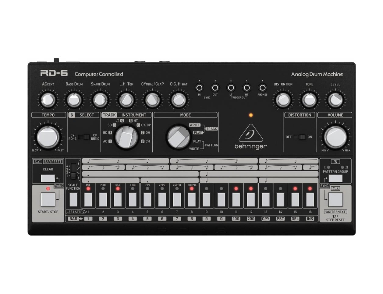Behringer RD-6 Analog Drum Machine Black - B2B Music Store