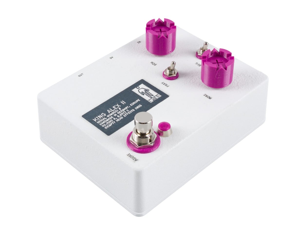 Empty Head Effects King Alex II Obliteration Distortion Pedal - B2B Music Store