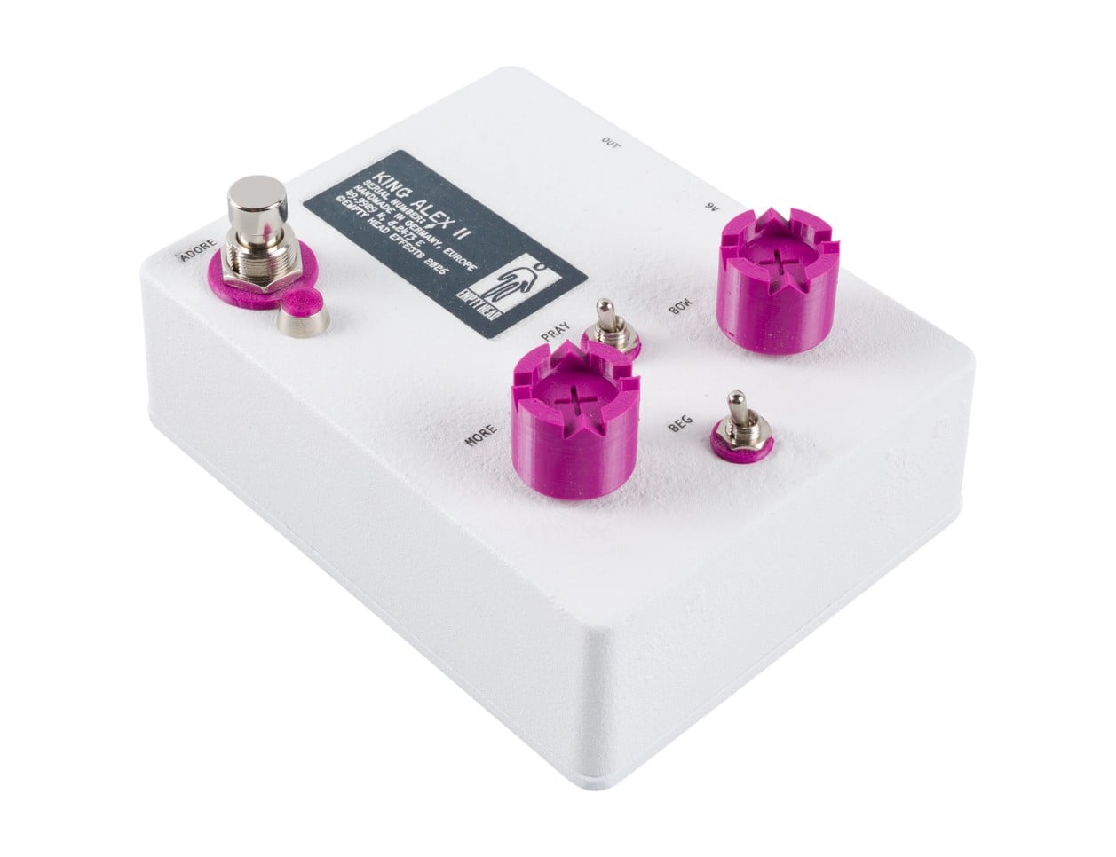 Empty Head Effects King Alex II Obliteration Distortion Pedal - B2B Music Store