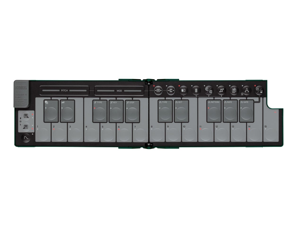 Korg nanoKEY Fold Verde Alpino - B2B Music Store