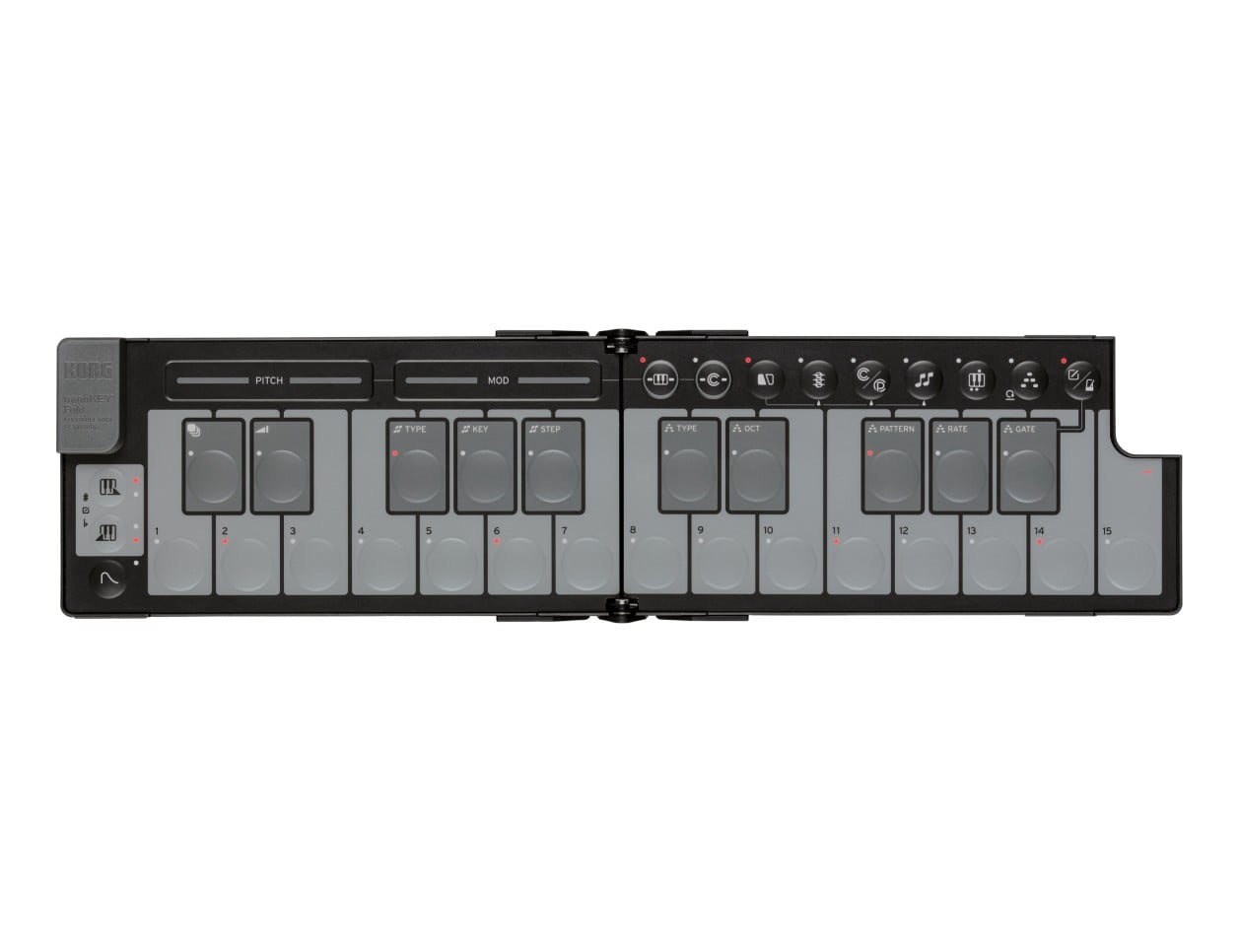 Korg nanoKEY Fold Negro - B2B Music Store