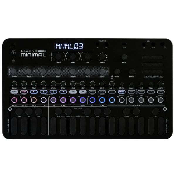 Sonicware deconstruct MINIMAL Hypnotic Groove Machine - B2B Music Store