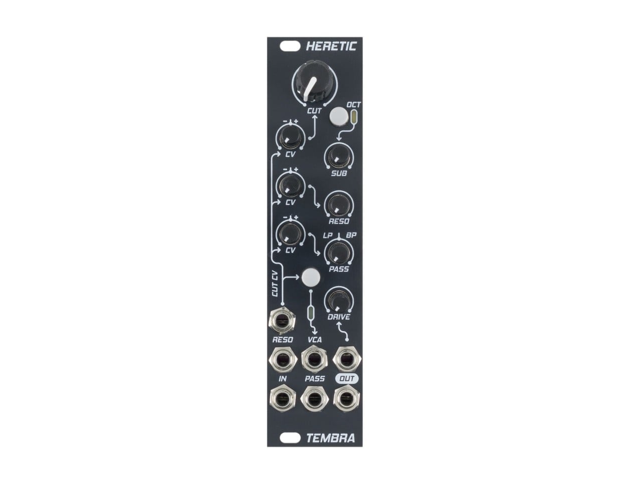 Tembra Heretic Polivoks VCF / VCA Utility Module - B2B Music Store